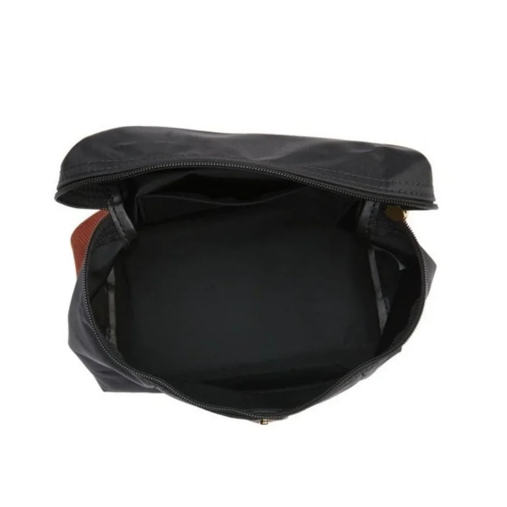 Longchamp Mini Le Pliage Backpack Black NWT Leather Nylon - Picture 4 of 8